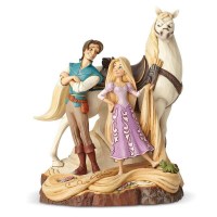 Disney - Statua Rapunzel,Flynn e Max insieme - Prodotto Ufficiale 